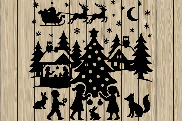 Santa Silhouettes Image 10