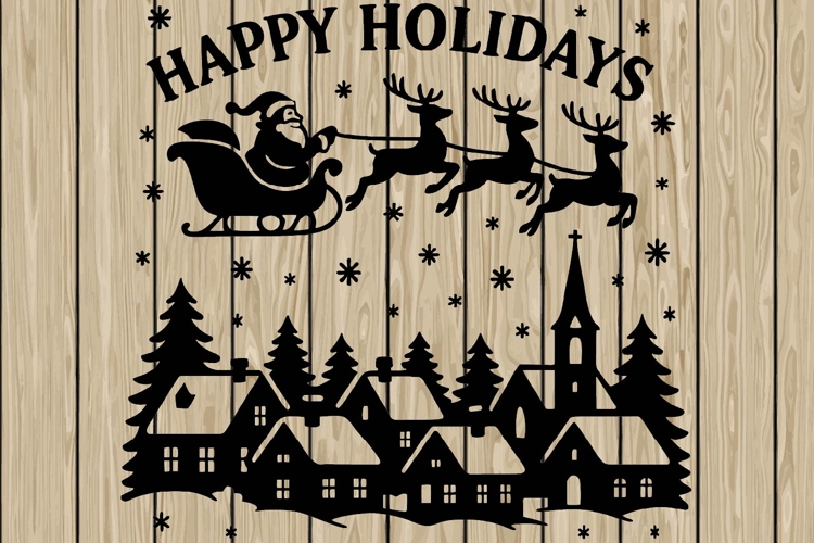 Santa Silhouettes Image 7