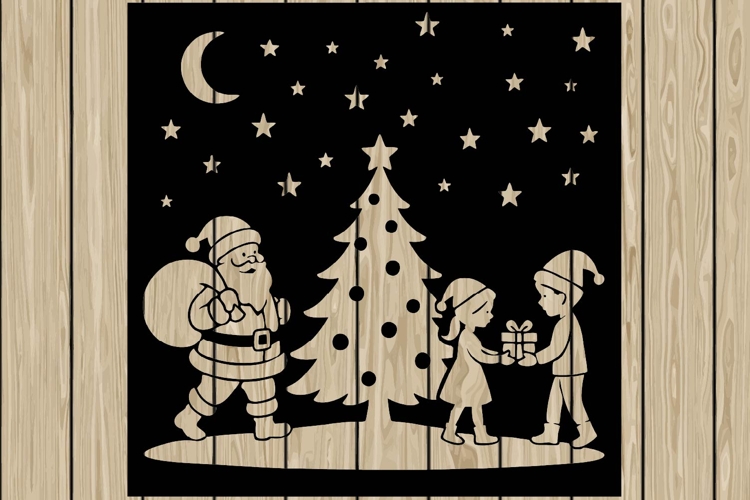 Santa Silhouettes Image 21