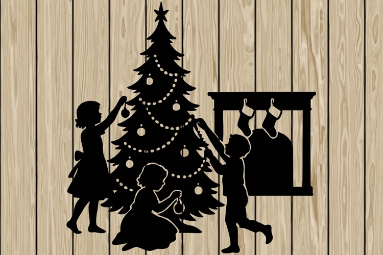 Santa Silhouettes Image 19