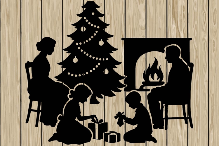 Santa Silhouettes Image 18