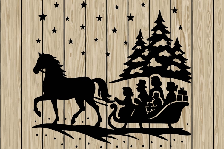Santa Silhouettes Image 17