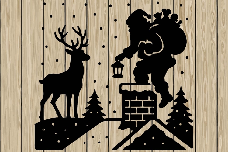 Santa Silhouettes Image 15