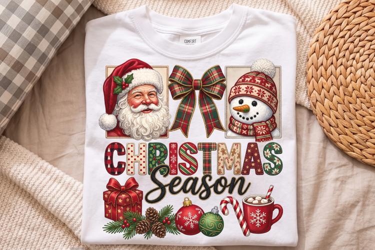 Christmas Season PNG, Festive Holiday Design Sublimation