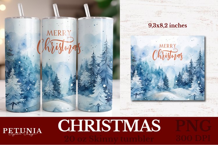 Christmas Tumbler Wrap PNG | Sublimation Tumbler Wrap