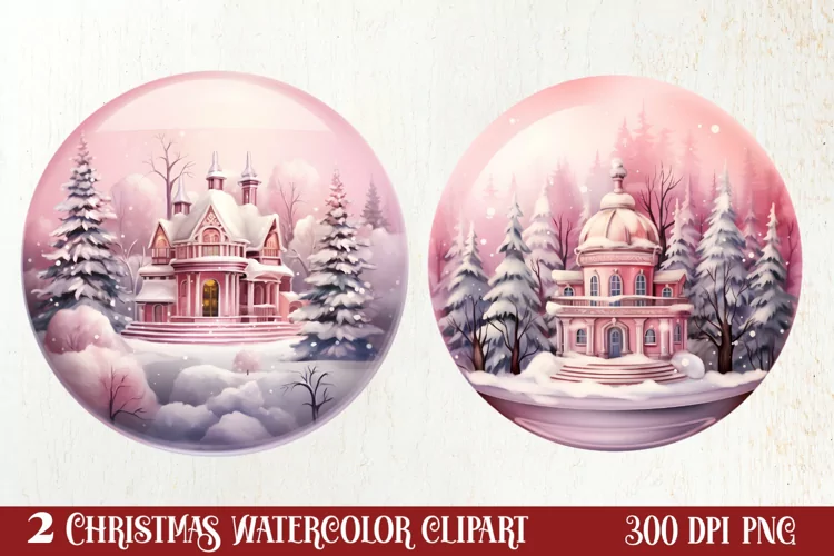 Christmas In Snow Globe Clipart Sublimation, Christmas SVG