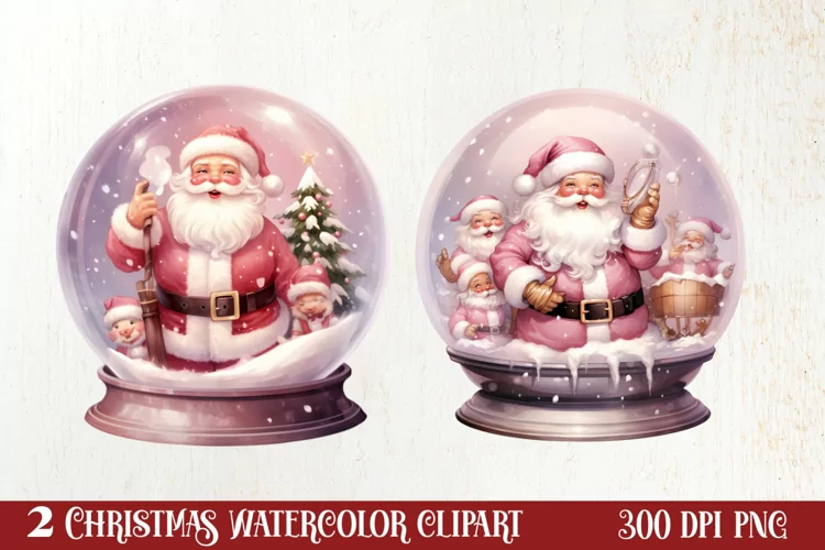 Christmas In Snow Globe Clipart Sublimation, Christmas SVG