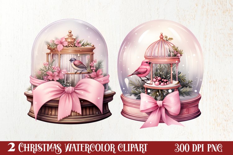 Christmas In Snow Globe Clipart Sublimation, Christmas SVG