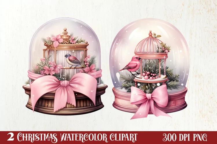 Christmas In Snow Globe Clipart Sublimation, Christmas SVG