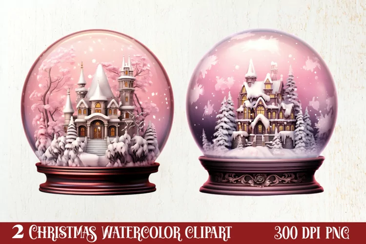 Christmas In Snow Globe Clipart Sublimation, Christmas SVG