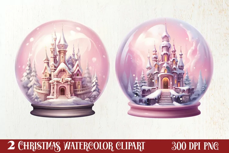 Christmas In Snow Globe Clipart Sublimation, Christmas SVG