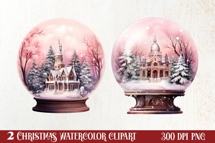 Christmas In Snow Globe Clipart Sublimation, Christmas SVG