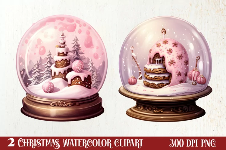 Christmas In Snow Globe Clipart Sublimation, Christmas SVG