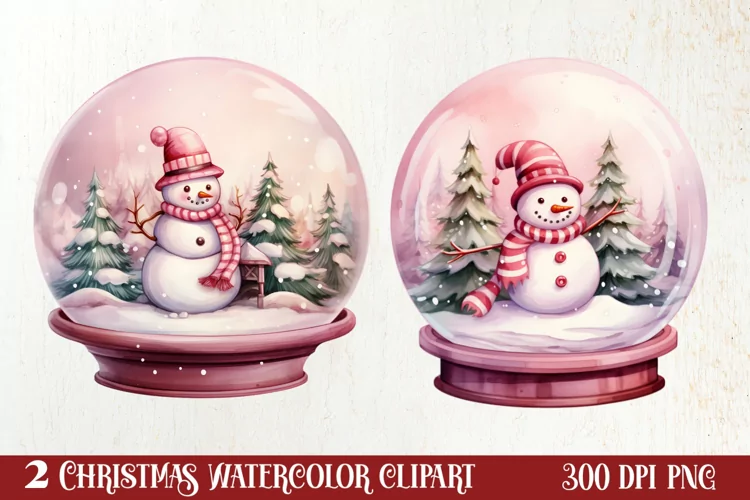 Christmas In Snow Globe Clipart Sublimation, Christmas SVG