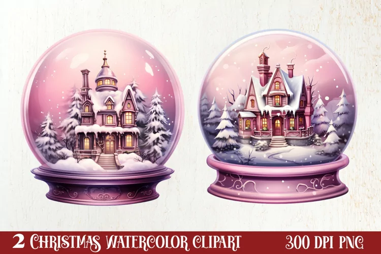Christmas In Snow Globe Clipart Sublimation, Christmas SVG