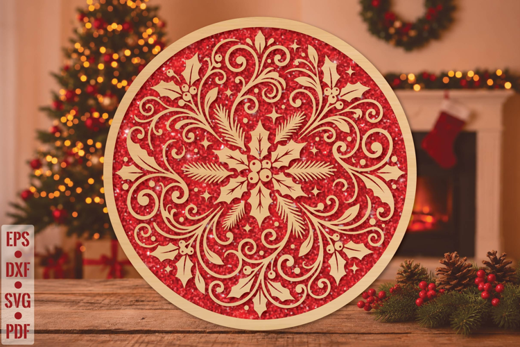 Christmas Snowflake Laser Cut SVG