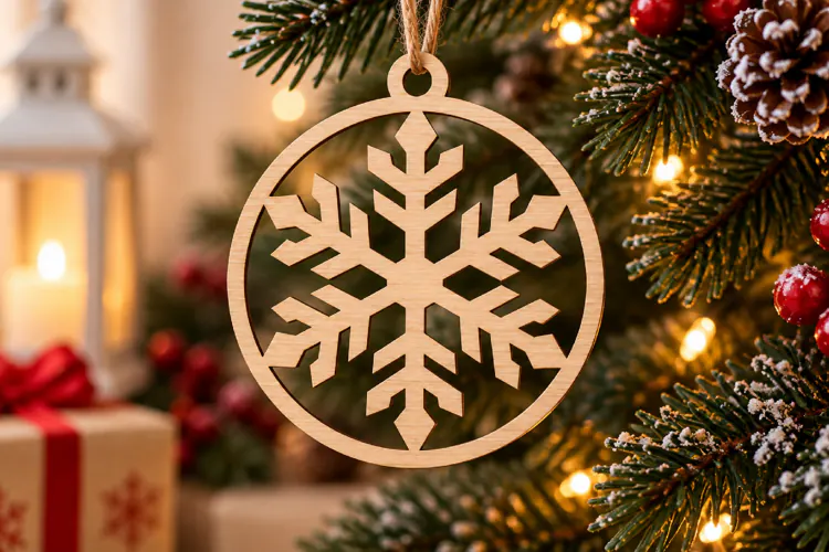 Christmas Snowflake Ornament SVG