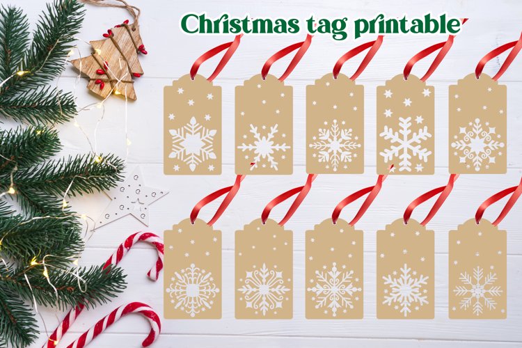 Christmas Tag Svg Image 7