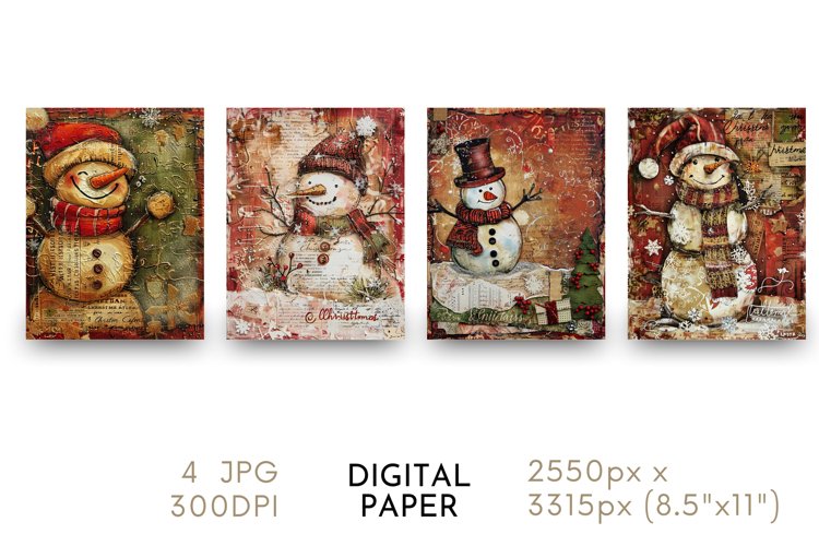 Snowman Background Image 22