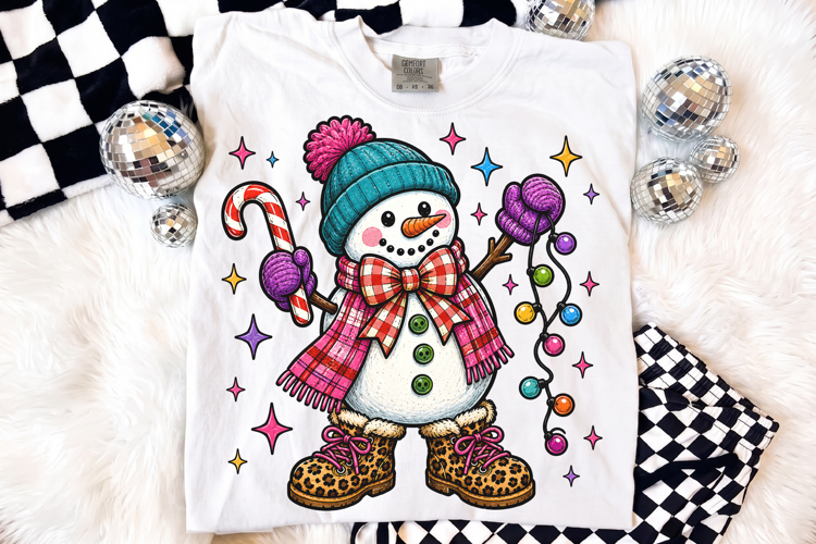 Christmas Snowman PNG, Festive Holiday Design