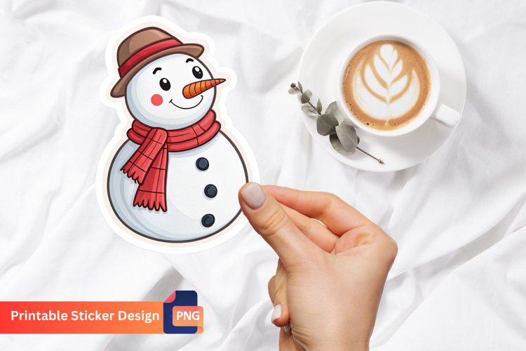 Cute Snowman Clipart Image 9