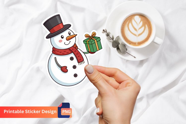 Cute Snowman Clipart Image 14