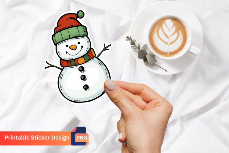 Cute Snowman Clipart Image 17