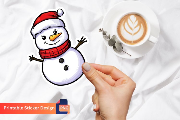 Cute Snowman Clipart Image 20