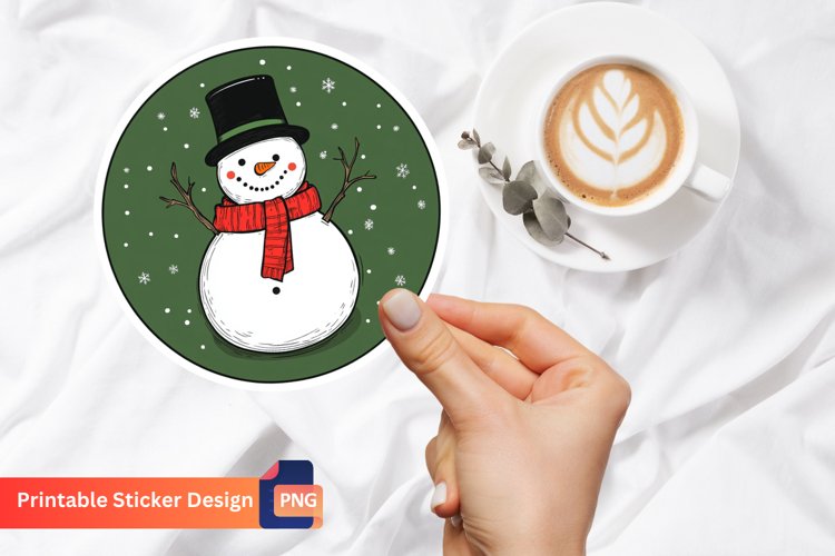 Cute Snowman Clipart Image 16