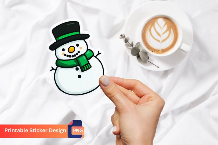 Cute Snowman Clipart Image 13