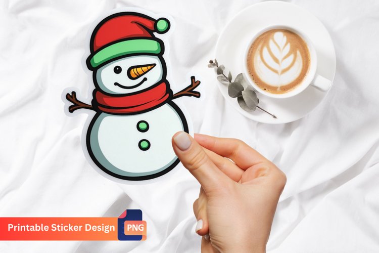 Cute Snowman Clipart Image 14