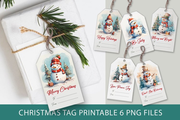 Christmas Tag Clipart Image 24
