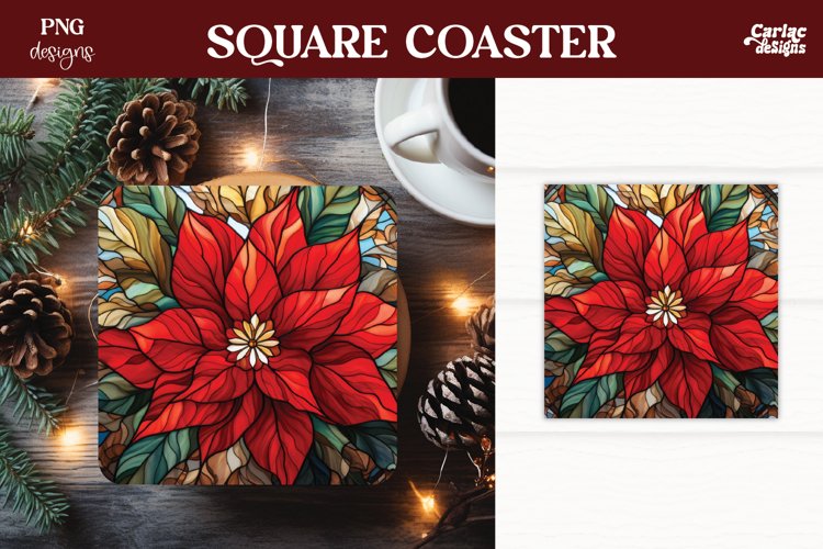 Christmas Square Coaster Sublimation