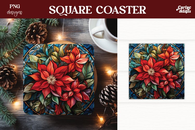 Christmas Square Coaster Sublimation