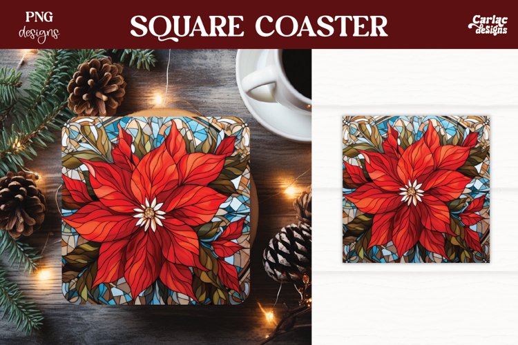 Christmas Square Coaster Sublimation