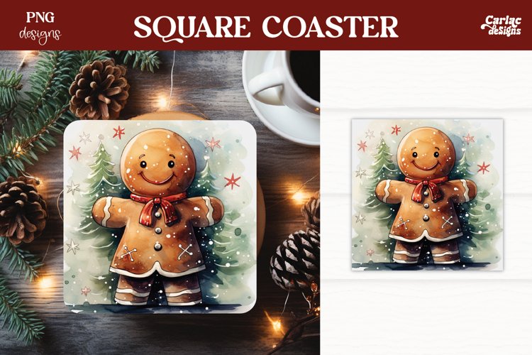 Christmas Square Coaster Sublimation