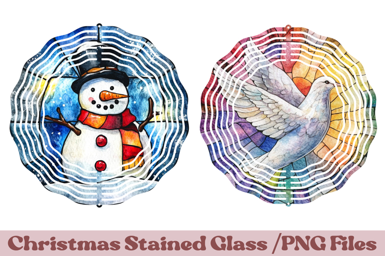 Christmas Stained Glass PNG | Christmas Ornament Design