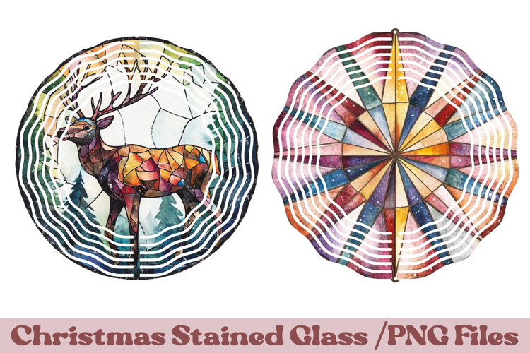 Christmas Stained Glass PNG | Christmas Ornament Design