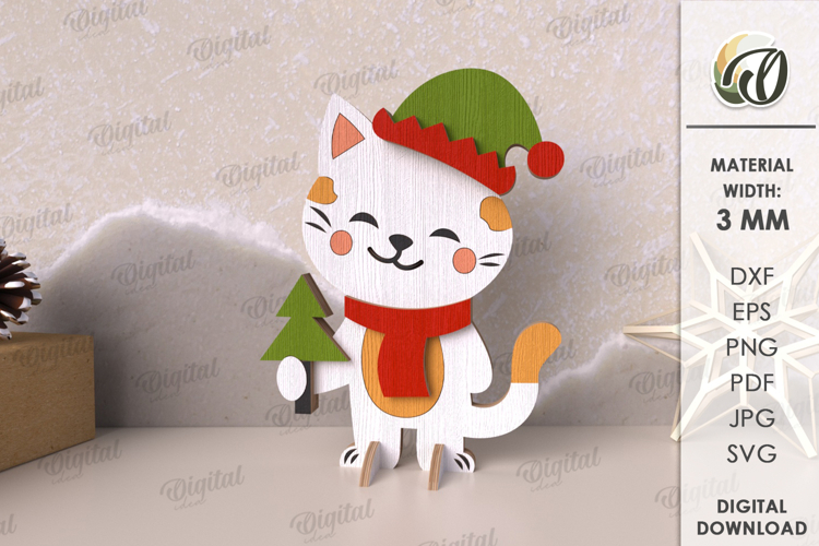 Cat Christmas Svg Image 4