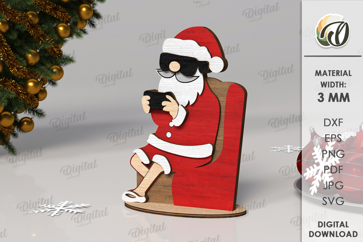 3D Christmas SVG Image 3