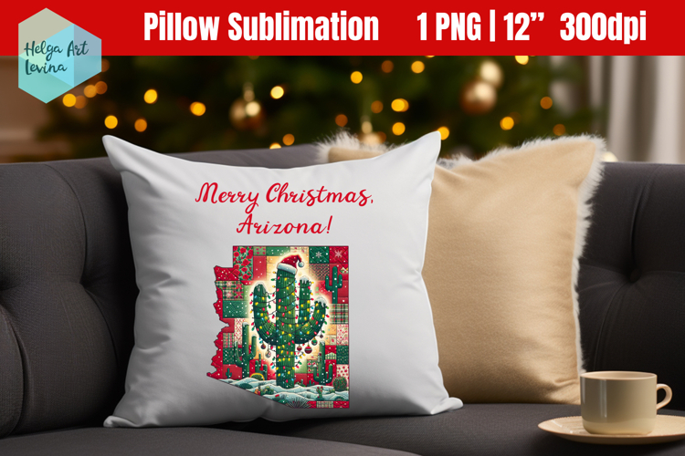 Christmas State Patchwork Sublimation, Clipart