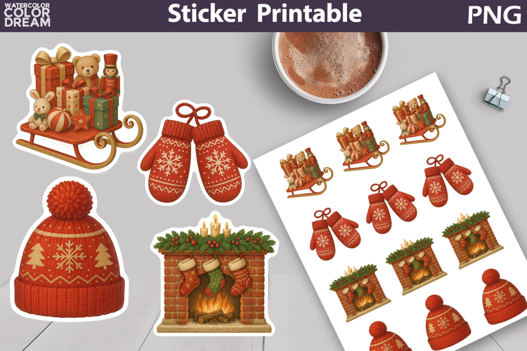 Vintage Christmas Sticker | Winter Sticker