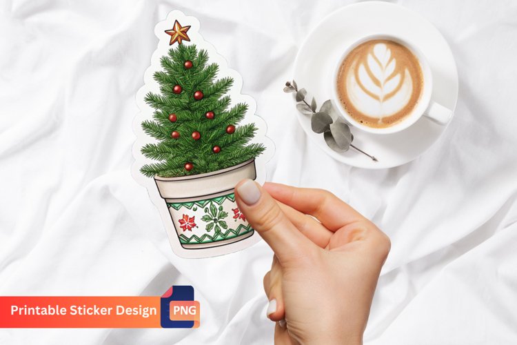 Christmas Tree Sticker, Christmas Wall Art, Christmas Decal