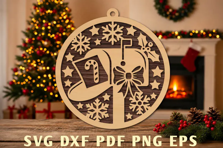 Christmas Stocking Laser Cut SVG