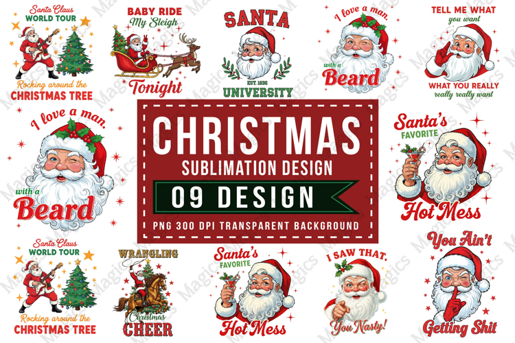 Funny Christmas Sublimation Designs, Christmas sublimation