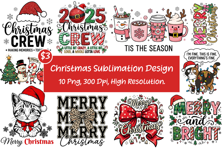 Christmas Sublimation Design, Funny Sublimation PNG