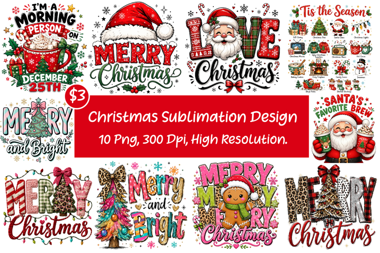 Christmas Sublimation Design, Funny Sublimation PNG