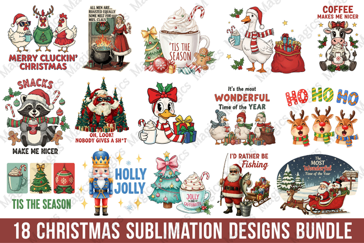 Christmas Sublimation Designs, Christmas sublimation