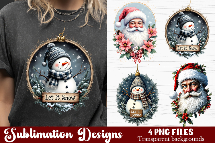 Christmas retro Santa Claus clipart. Patchwork clipart