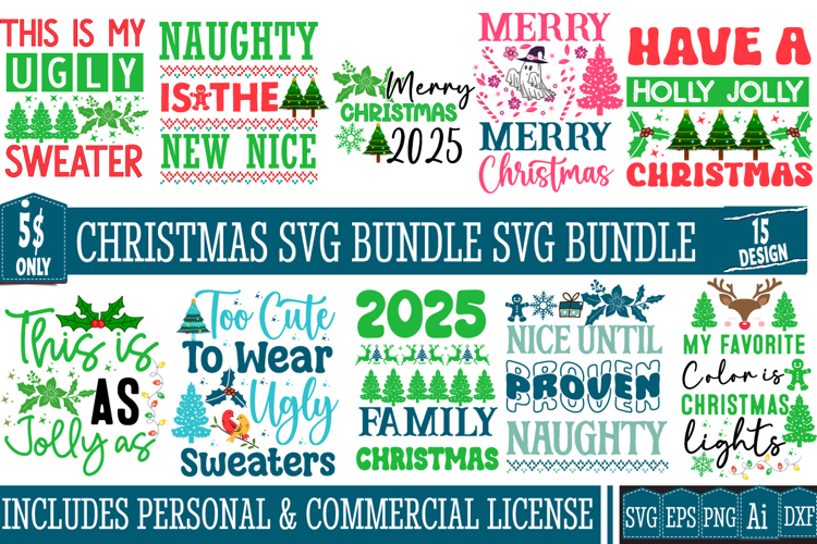 Christmas SVG Bundle | Christmas Ornaments SVG,Christmas SVG
